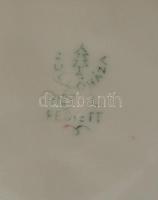 Hollóházi porcelán esernyős nyuszik. Kézzel festett, jelzett, hibátlan, m: 5 cm