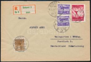 1936 Ajánlott levél Németországba / Registered cover to Germany