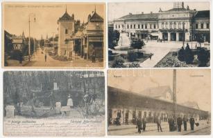 35 db RÉGI történelmi magyar város képeslap vegyes minőségben / 35 pre-1945 town-view postcards from...