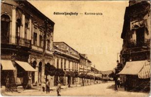 1918 Sátoraljaújhely, Korona utca, Klein és Tonka üzlete. Vasúti levelezőlapárusítás 2940. (EB)