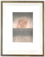 Muzsnay Ákos (1945-): Táj II. Színes rézkarc, merített papír. Jelzett és datált (Muzsnay 1996), szám...
