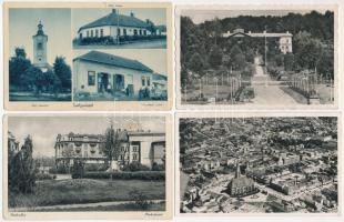 13 db RÉGI történelmi magyar város képeslap, vegyes minőség / 13 pre-1945 town-view postcards from the Kingdom of Hungary