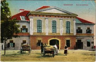 1928 Dombóvár, Korona szálloda és kávéház. Vasúti levelezőlapárusítás 196. (EK)