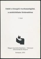 Iratok a kisegítő munkaszolgálat, a zsidóüldözés történetéhez 1-2. füzet. Az iratok a Holocaust Dokumentációs Központ megbízásából felitárta, jegyzetelte Dr. Gazsi József. Szerk., a bevezetőt írta Dr. Szita Szabolcs. Bp., 2002., Magyar Auschwitz Alapítvány-Holocaust Dokumentációs Központ, 102+2;102+2 p. Kiadói papírkötés.
