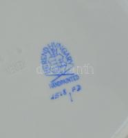 Herendi Indiai kosár fantázia mintás tányér. Kézzel festett, jelzett, hibátlan d: 19 cm