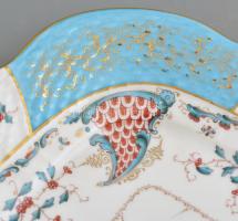 Herendi Tupini Corne d'Abondance (TCA) bőségszaru / mintás porcelán tál, kézzel festett, jelzet...