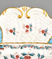 Herendi Tupini Corne d'Abondance (TCA) bőségszaru / mintás porcelán tál, kézzel festett, jelzet...