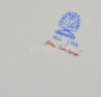 Herendi Tupini Corne d'Abondance (TCA) bőségszaru / mintás porcelán tál, kézzel festett, jelzet...