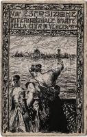 VIII. Esposizione Internationale dArte della citta di Venezia 1909 / International Art Exhibition Venice advertising art postcard s: Boschini (r)