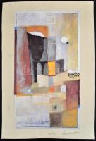 Lampert jelzéssel: A fekete maszk. Ofszet, papír. Jelzett, számozott 406/750. 51x28,5 cm