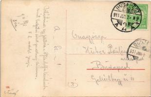 1911 Budapest I. Várkert rakpart, villanyos alagút, villamos, "Tilos az átjárás" tábla