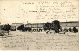 1907 Budapest I. Déli Vaspálya, lovaskocsik
