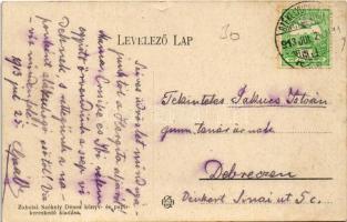 1913 Székelyudvarhely, Odorheiu Secuiesc; Református templom. Zabolai Székely Dénes kiadása / Calvin...