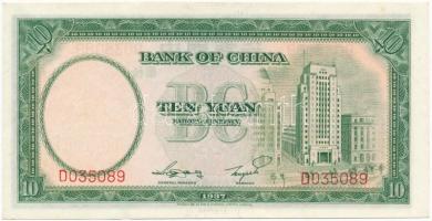Kína 1937. 10Y T:I,I- China 1937. 10 Yuan C:UNC,AU