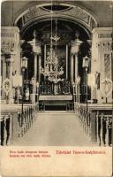 1908 Szépfalu, Temes-Szépfalu, Seredin, Frumuseni; Római katolikus templom, belső. Láncz András kiadása / Inneres der röm. kath. Kirche / Catholic church, interior (EK)