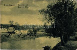 1909 Boksánbánya, Németbogsán, Bocsa; Berzova vize. W. L. 1136. / Berzova Fluss / River Barzava, riverbank (EK)