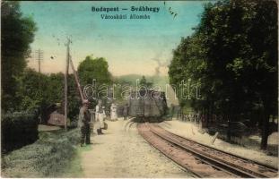1920 Budapest XII. Svábhegy, Városkúti megálló fogaskerekűvel