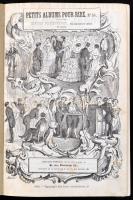 cca 1860 Petits Albums Pour Fire című humoros francia újság számai egybe kötve, 3. kötet, 9 szám hiányzik