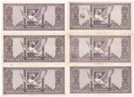 1946. 10.000.000MP (6x) T:II-,III Adamo P32