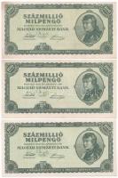 1946. 100.000.000MP (7x) T:II-III, fo. Adamo P33