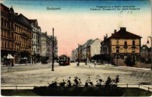 1917 Budapest XI. Fehérvári út, Hadik laktanya, 19-es villamos (EK)