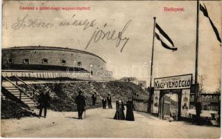 1908 Budapest XI. Gellérthegy Nagy Vendéglő, Citadella. Fodor Berczi kiadása