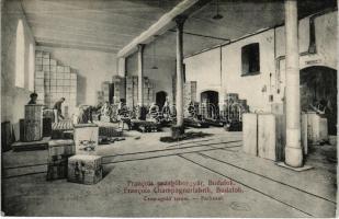 Budapest XXII. Budafok, Francois pezsgőborgyár, csomagoló terem, belső