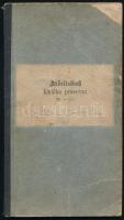 1910 Lihn, munkakönyv