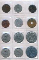 Vegyes 120db-os érme tétel kisalakú fekete berakóban, közte több Ag érme T:vegyes