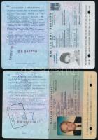1997-2000 2 db Magyar Köztársaság által kiállított útlevél, sok pecséttel (osztrák, román, finn, görög, észt, stb.)