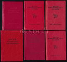 1958-1985 MSZMP, KISZ tagsági könyvek, 6 db