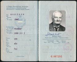 1971 Magyar Népköztársaság által kiállított kék útlevél / Hungarian passport