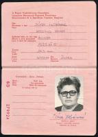 1974 Magyar Népköztársaság által kiállított piros útlevél / Hungarian passport