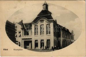 Fülek, Filakovo; Községháza / town hall + 1938 Losonc visszatért So. Stpl. (fl)