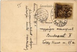 Fülek, Filakovo; Községháza / town hall + "1938 Losonc visszatért" So. Stpl. (fl)