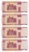 Fehéroroszország 2000. 50R (4x) sorszámkövető T:I  Belarus 2000. 50 Rublei (4x) sequential serials C:Unc