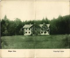 Tátra, Tatry; Virágvölgy, Blumental, Kvetnica;  szálloda, nyaraló. M.T. és F.V. Koch és Pór kiadása. Kihajtható panorámalap / hotel, villa. folding panoramacard (EK)