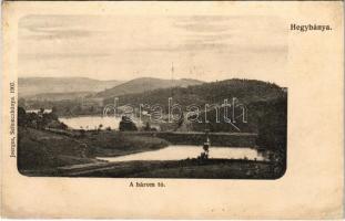 1908 Hegybánya, Pjerg, Piarg, Siegelsberg, Stiavnické Bane (Selmecbánya); A három tó. Joerges kiadása / lakes (r)