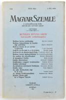 1934 Magyar Szemle. XXII. köt. 2. (86.) sz. 1934. okt. Behtlen István gróf hatvanadik születésnapjára kiadott tematikus szám.
