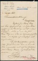 cca 1910 2 db burgenlandi vonatkozású papír, levél