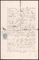 1894 Szentgotthárd, hiteles kiadvány 50kr okmánybélyeggel