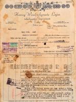 cca 1910 24 db régi alkoholos ital gyártó fejléces számlája