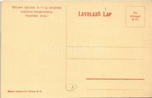 Budapest VII. Oláh Gyárfás Mihály Gambrinus Étterme a főváros és vidéki előkelőség talákozó helye, a...