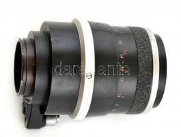 Zeiss Sonnar 4/13,5 objektív Exakta bajonett zárral, tokjában / Vintage optics with case