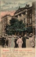 1907 Budapest VIII. Nemzeti színház. Montázs urakkal és hölgyekkel (EK)