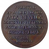 Nagy István János (1938-) 2000. "Nevelős Ákos" öntött Br emlékérem. "ÁKOS NEVELŐS M.D...