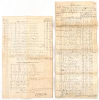1873 2 db kézzel írt számla