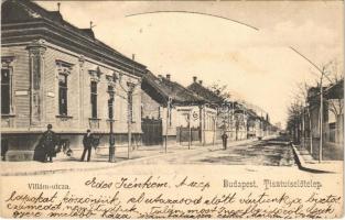1902 Budapest VIII. Tisztviselőtelep, Villám utca