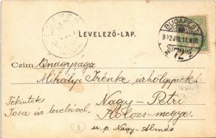 1902 Budapest VIII. Tisztviselőtelep, Villám utca