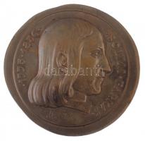 Madarassy Walter (1909-1994) DN "Bolyai Farkas 1775-1856" kétoldalas, öntött Br plakett munkadarab (81-85mm) T:2